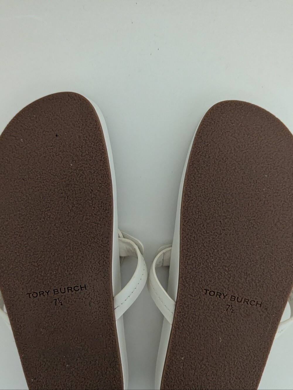 EUC! Tory Burch Miller Cloud Sandal In White Leather Size 7.5 - Picture 14 of 15